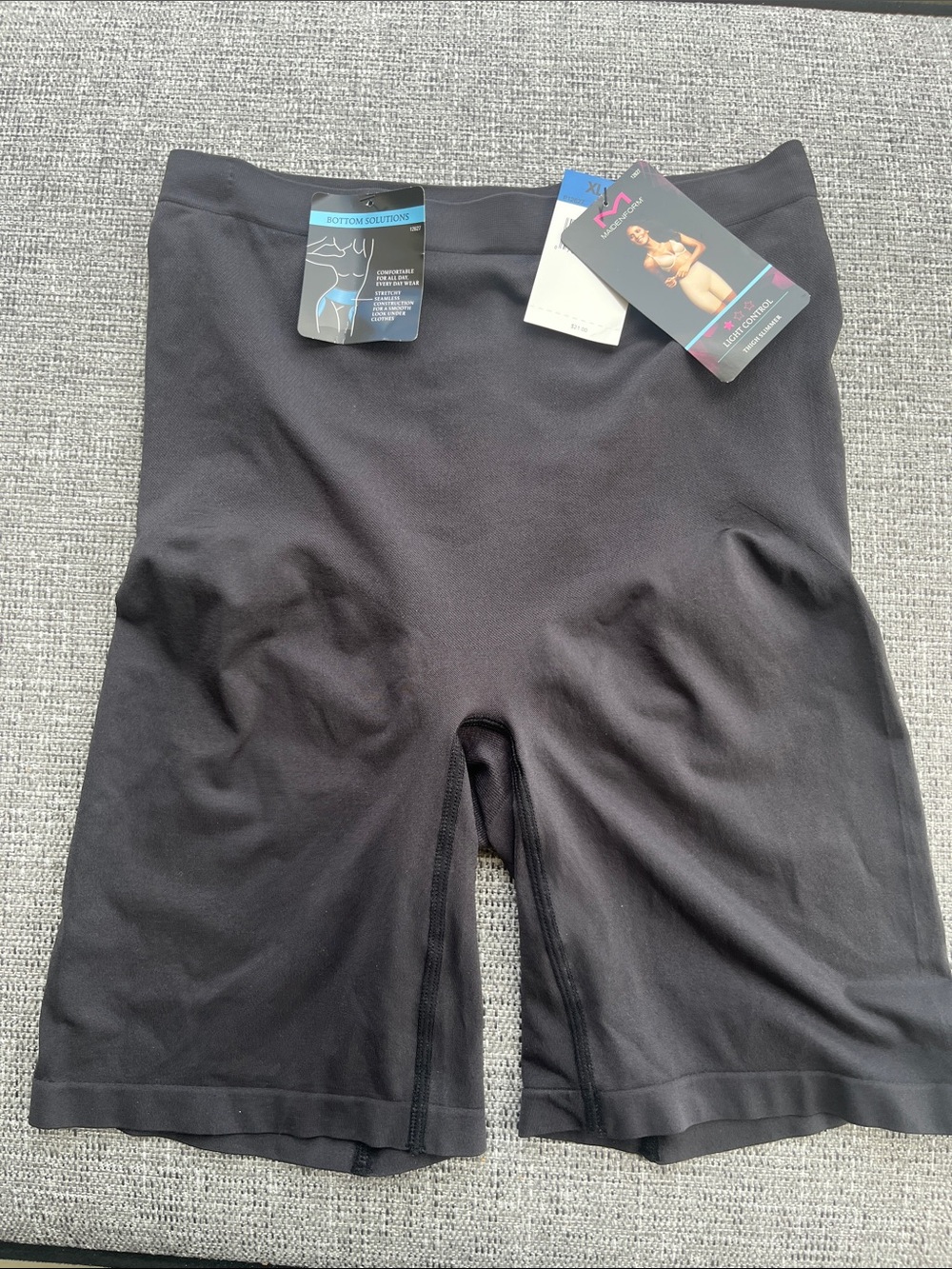 Maidenform Black High-Waist Shapewear Shorts